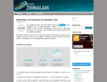 Tablet Screenshot of blogzimbalam.fr